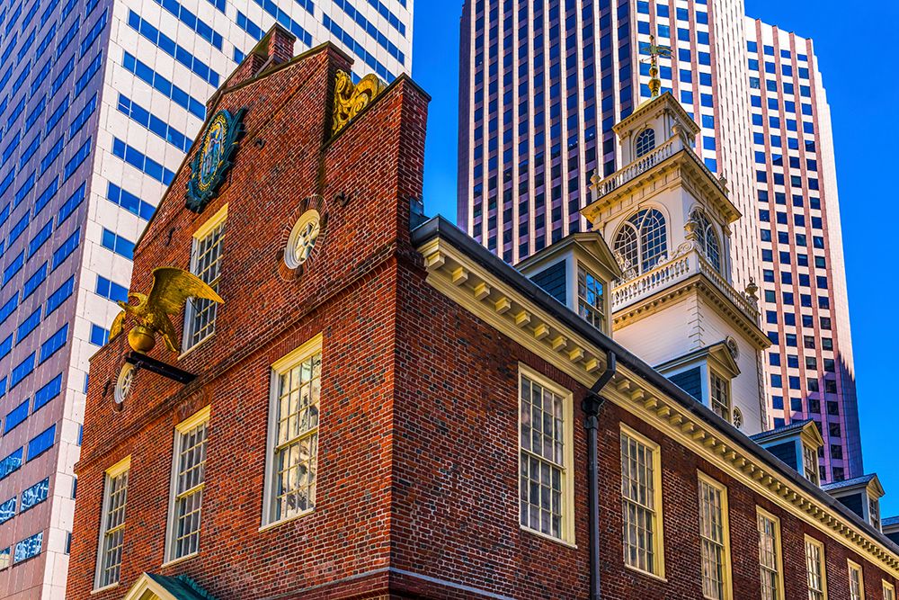 Faneuil Meeting Hall-Freedom Trail-Boston-Massachusetts-Meeting place American Revolution later Tow
